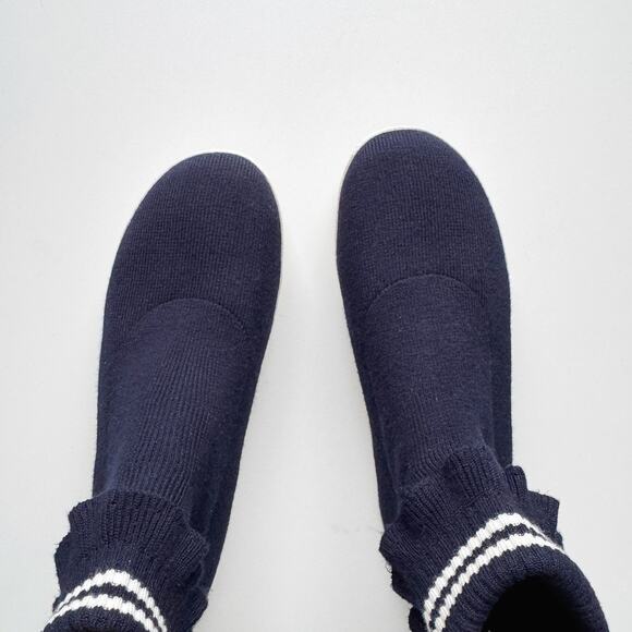 Opening Ceremony Navy White Stripe High Top Slip On Bobby Sneakers Size 9 - Picture 4 of 9